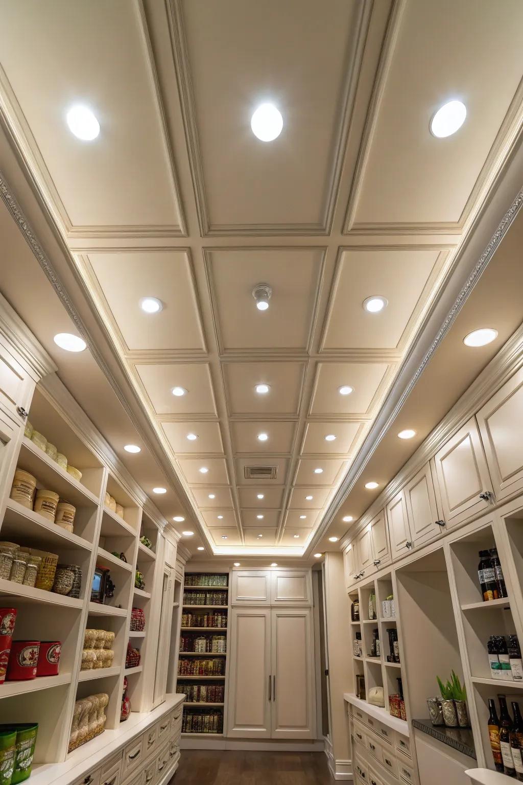 Built-in lights deliver uniform illumination.