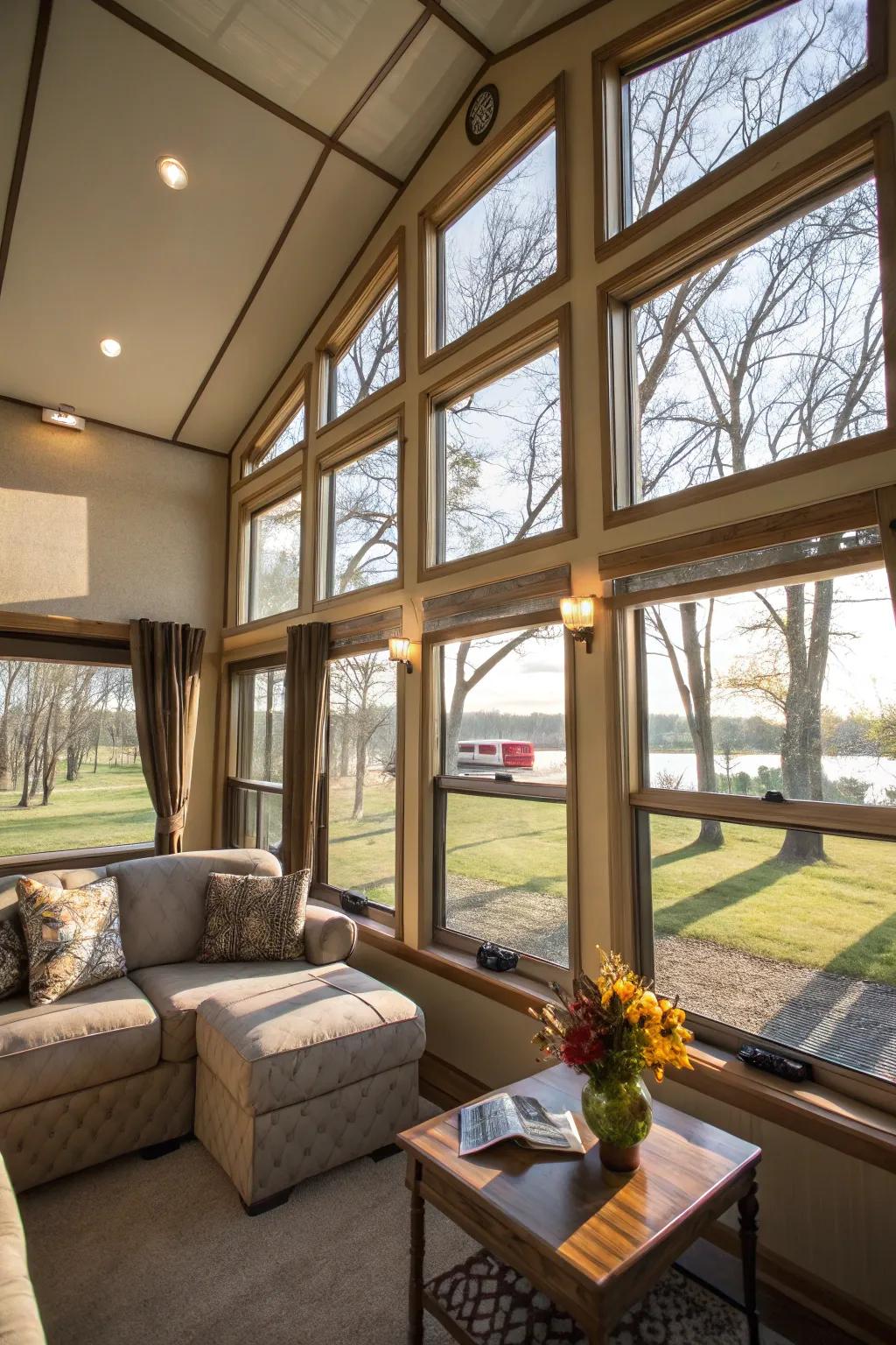 Sunlight transforms small spaces, making them feel more spacious and welcoming.