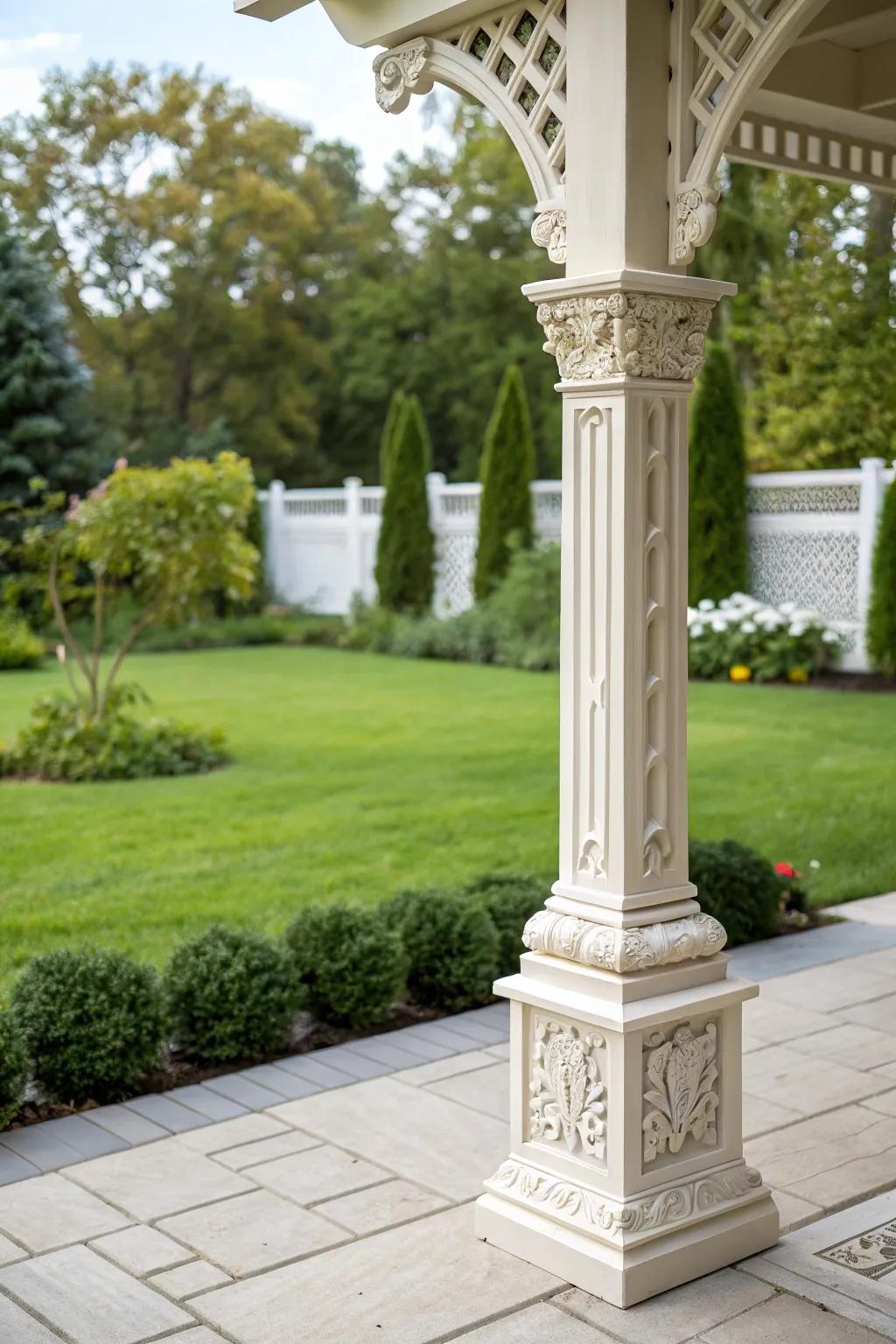 Elegant base accents provide a sophisticated and refined aesthetic.