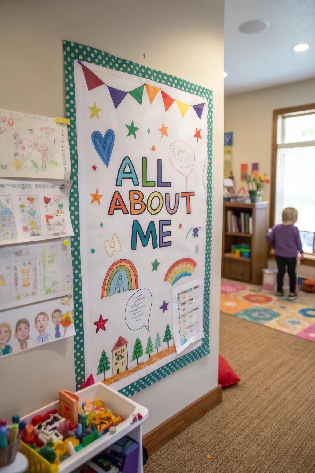 An 'All About Me' print highlighting a child's individual personality.