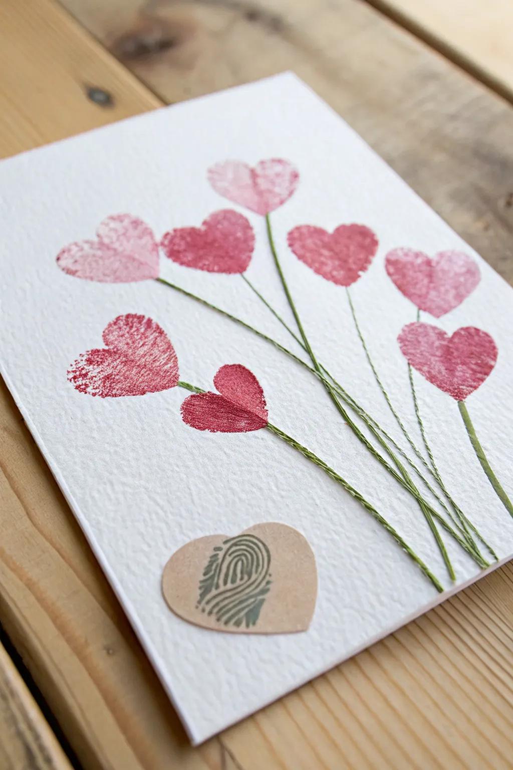 Celebrate Mother's Day with handcrafted elegance &ndash; heart petal prints that bloom with love.