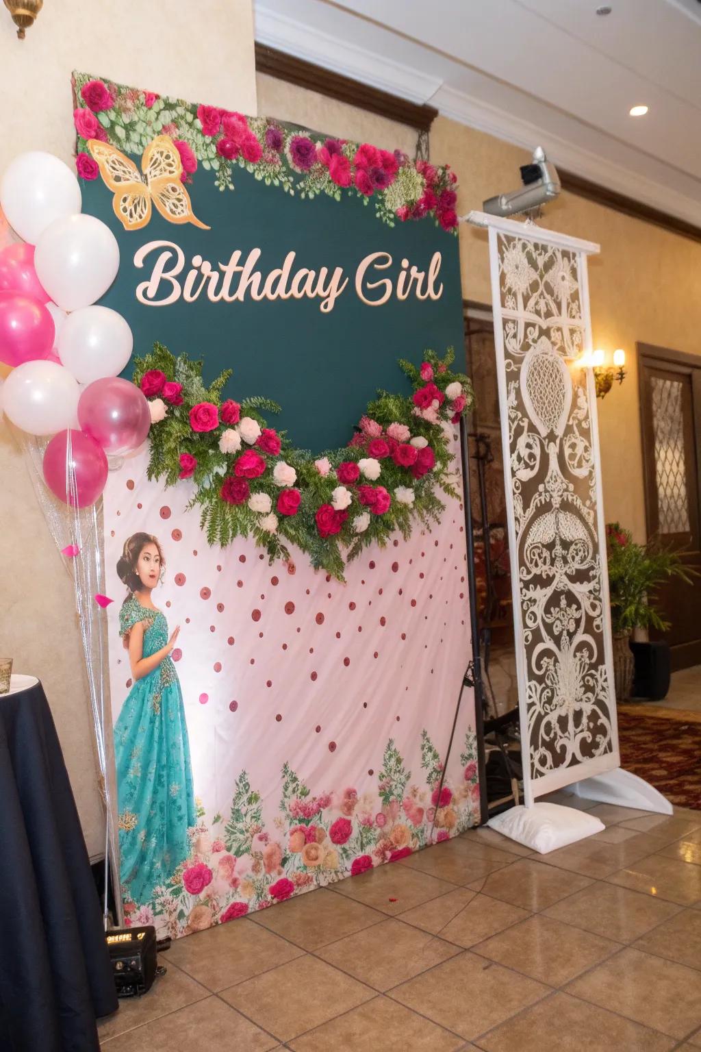 Bespoke signs bring a unique element to your quincea&ntilde;era backdrop.