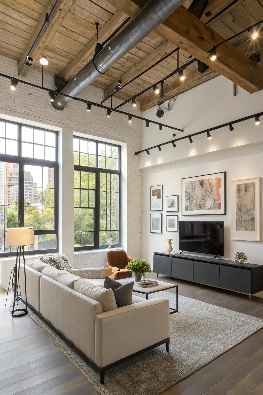 Showcase your space with versatile rail lighting.