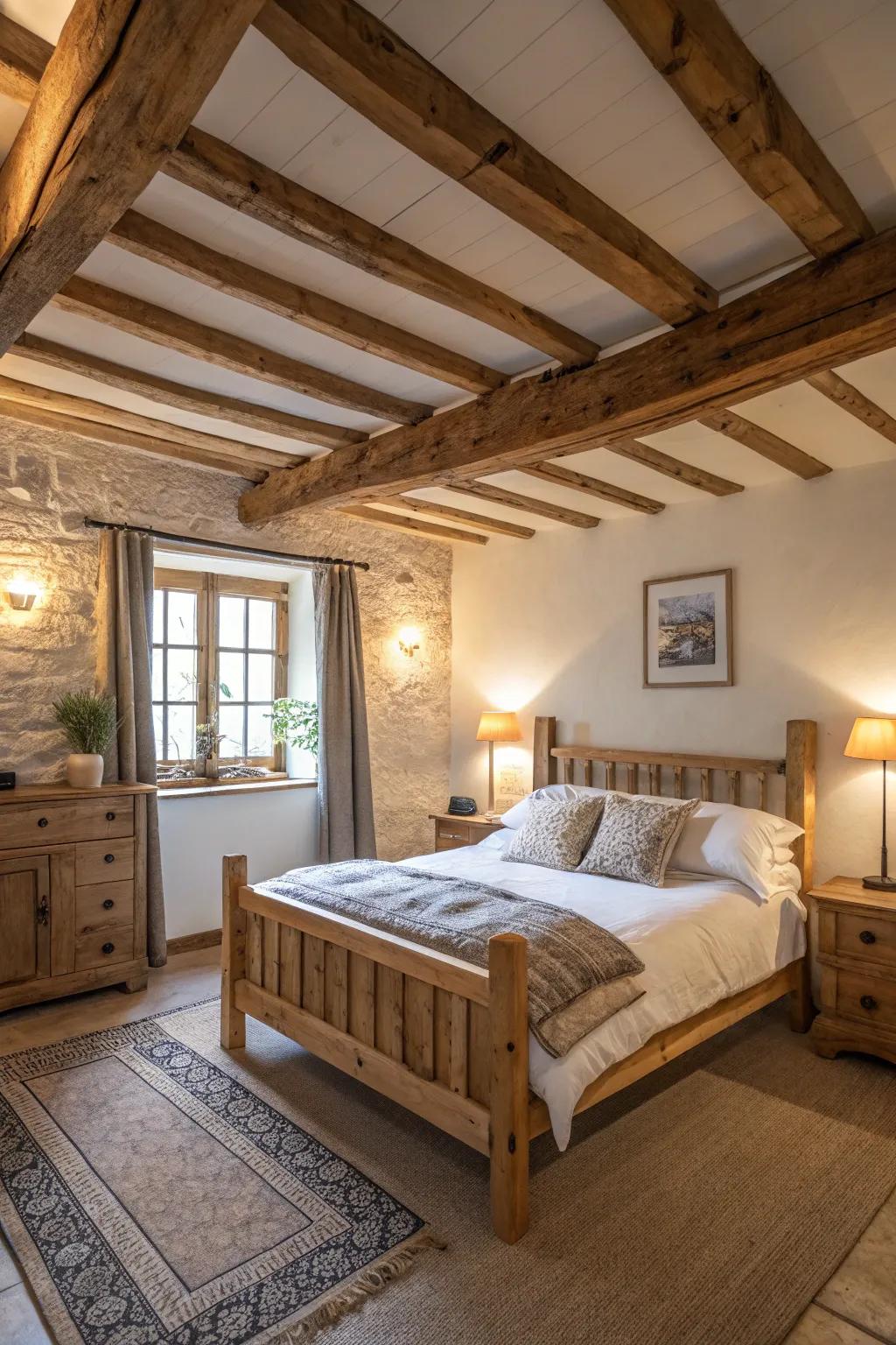 Timber features inject rustic magnetism and warmth.