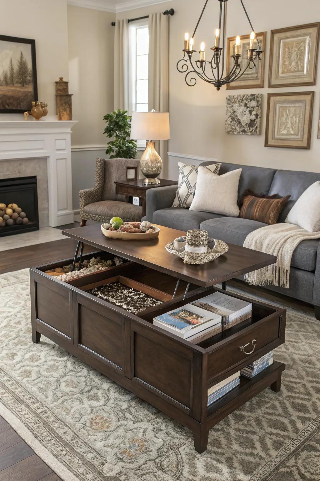 Intelligent furniture choices will help keep your place organized and fashionable.