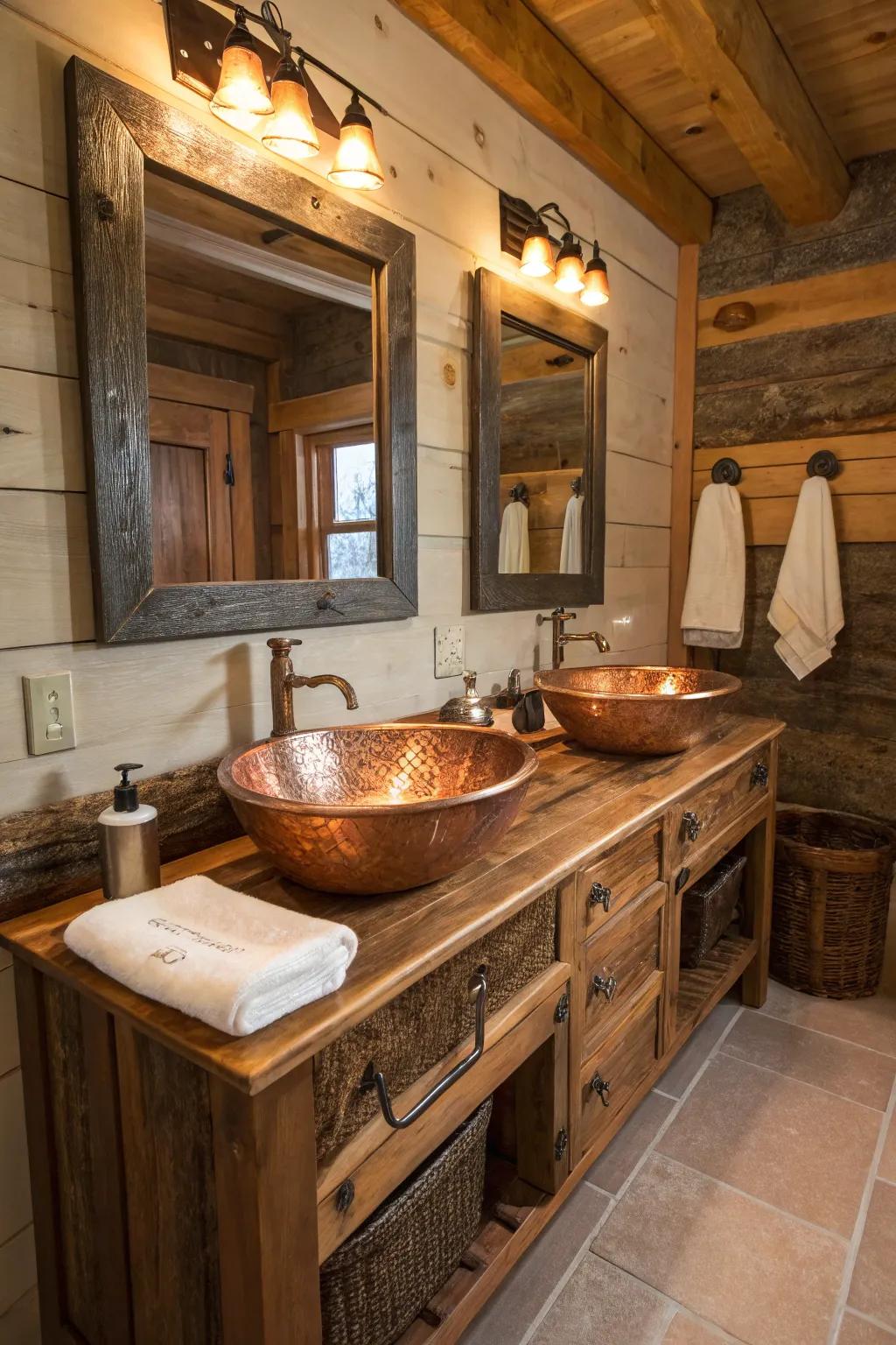 Copper sinks introduce warmth and elegance to your area.