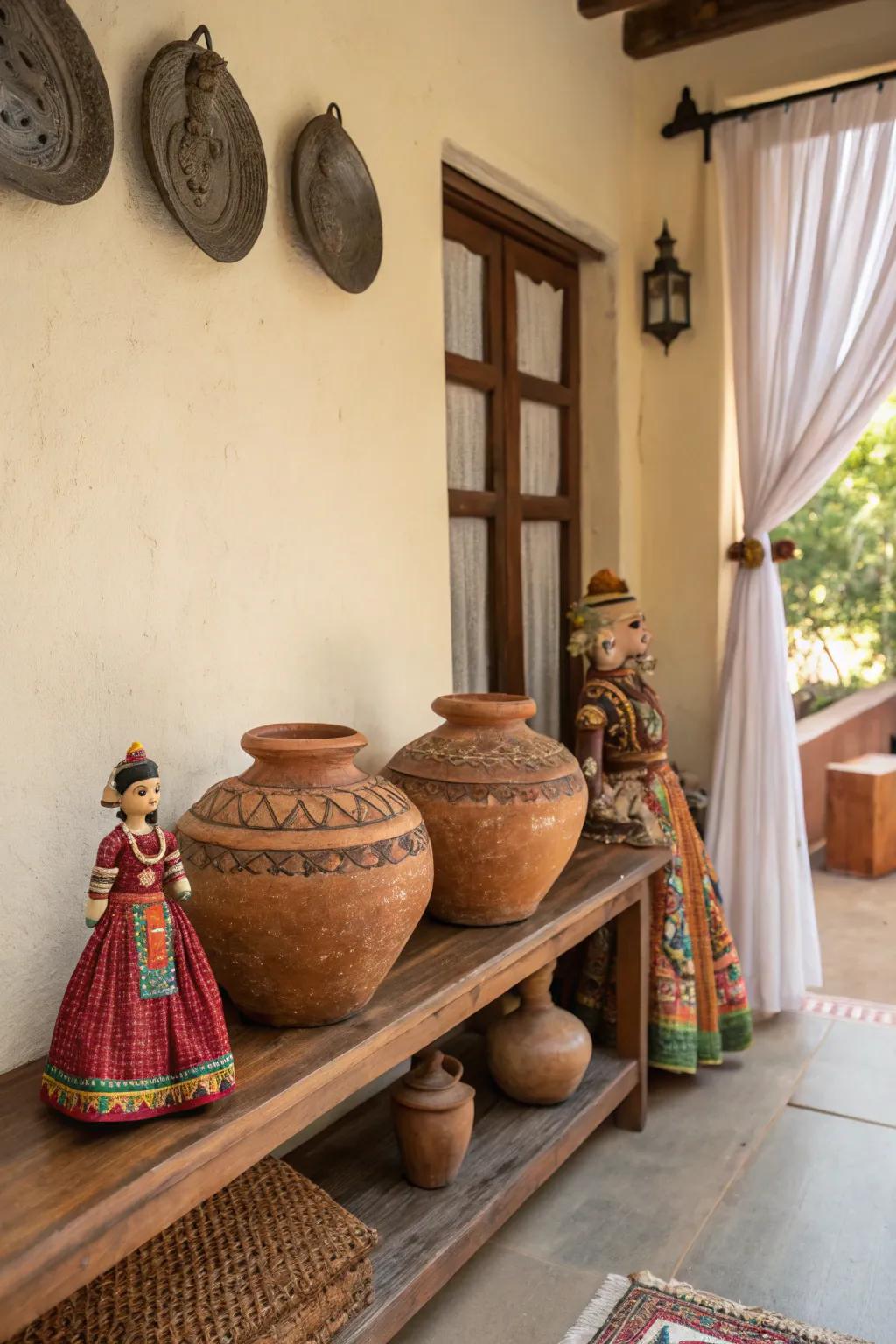 Classic decor elements introduce a sense of cultural heritage.