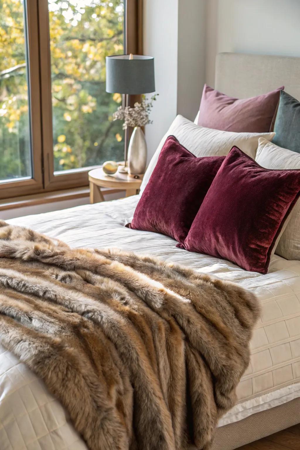 Opulent textures such as soft and opulent enhance comfort.