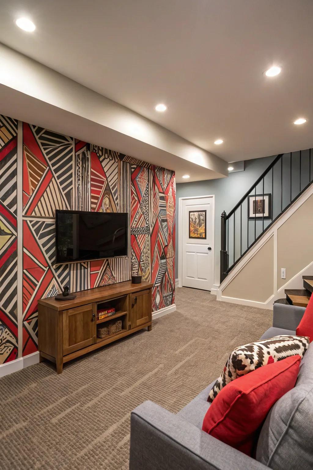 With a striking accent wall, you can add flair.