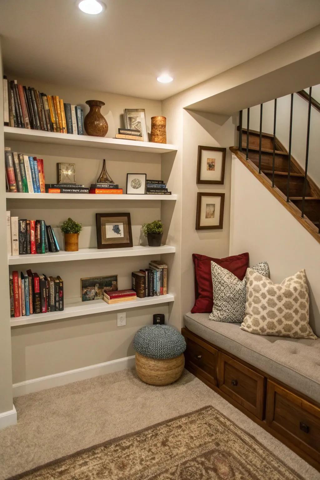 Make the most of your space with vertical storage solutions.