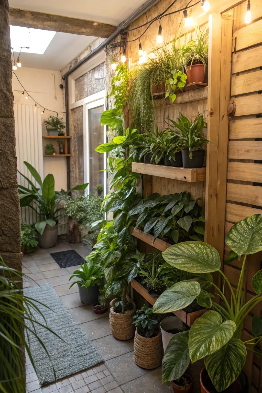 Bring the beauty of nature inside with an abundant indoor botanical garden in your basement.