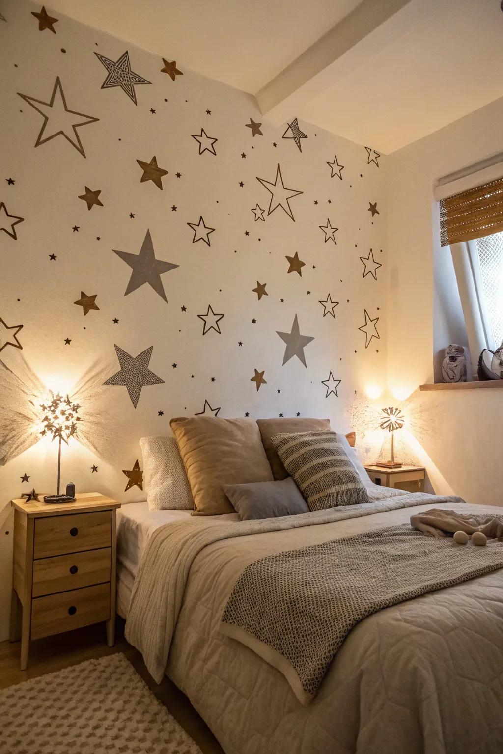 Stenciled patterns can introduce a refined element to your decorating.