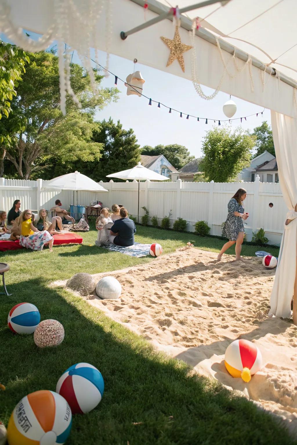 Away from the coast? No worries! Design your own sandy getaway.