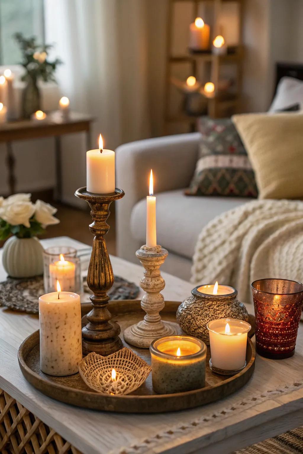 Lighting adds affection and a hint of enchantment to your family room.
