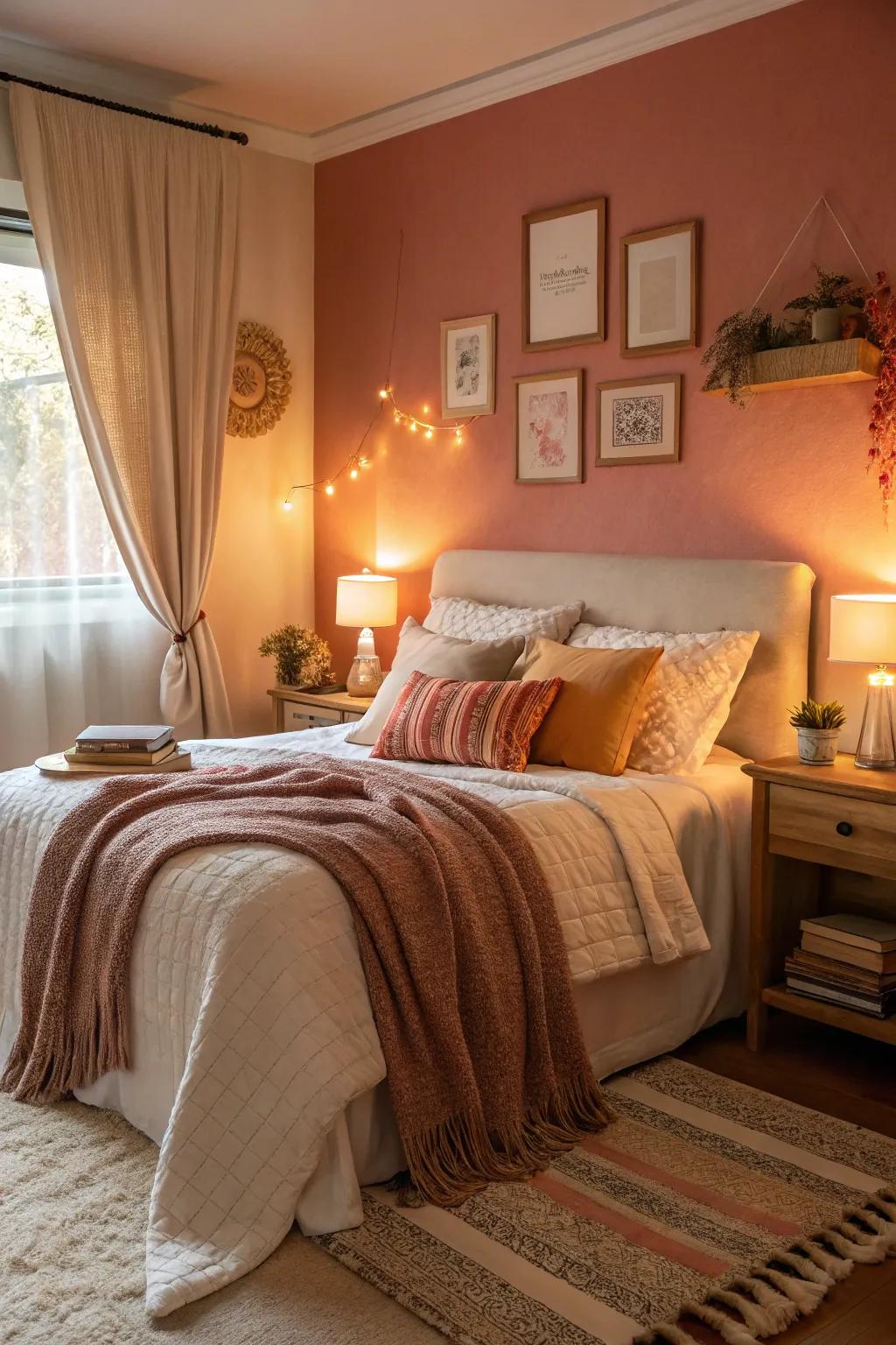 A snug and welcoming bedroom that's great for unwinding.