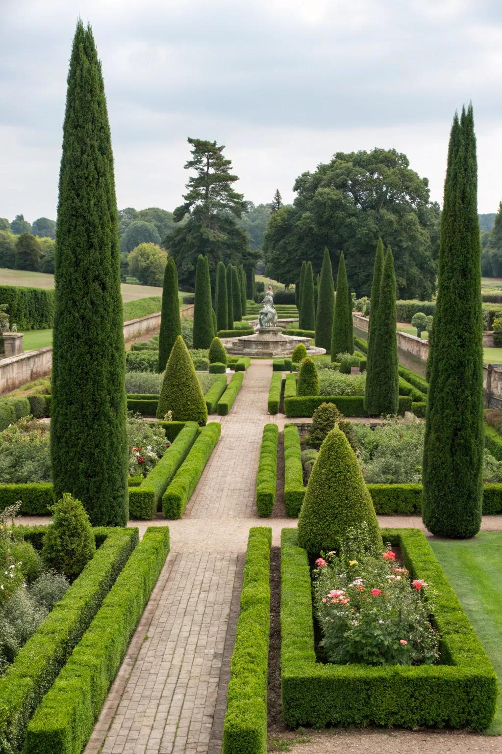 Incorporate a timeless element to your garden with a poised configuration utilizing Emerald Arborvitae.