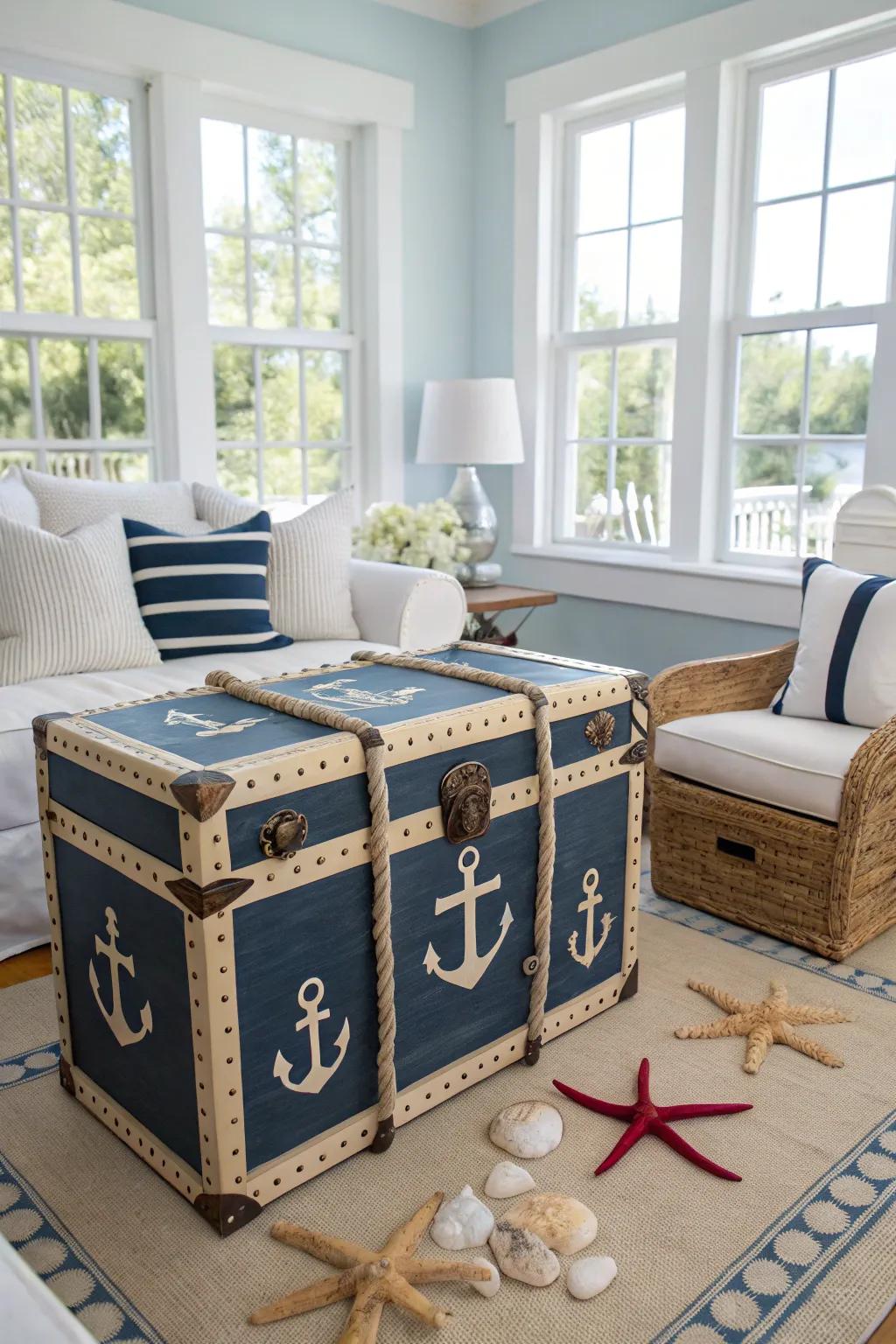 Seafaring details bring the ocean to your living space.