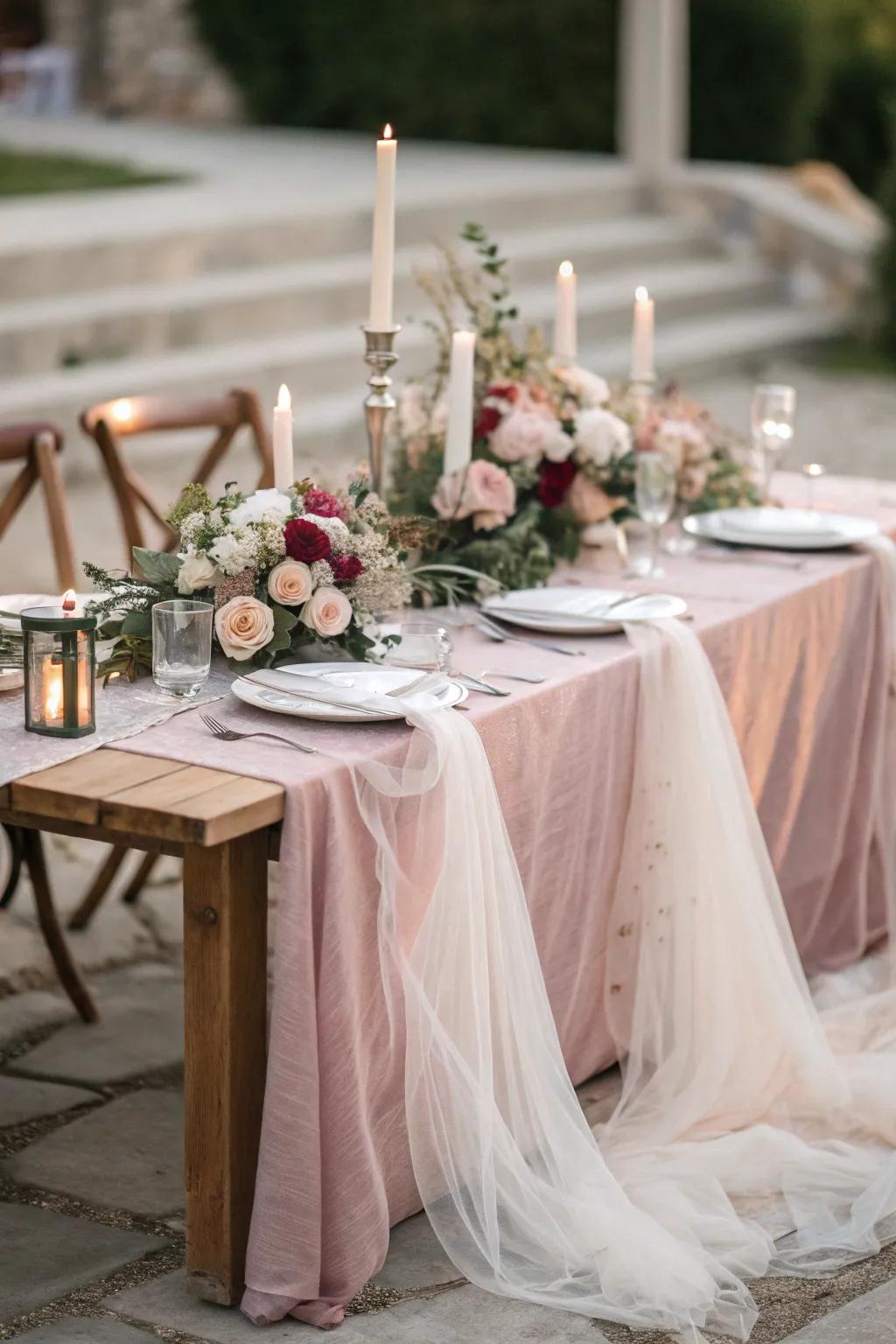 Construct an unforgettable tablescape with net accents.