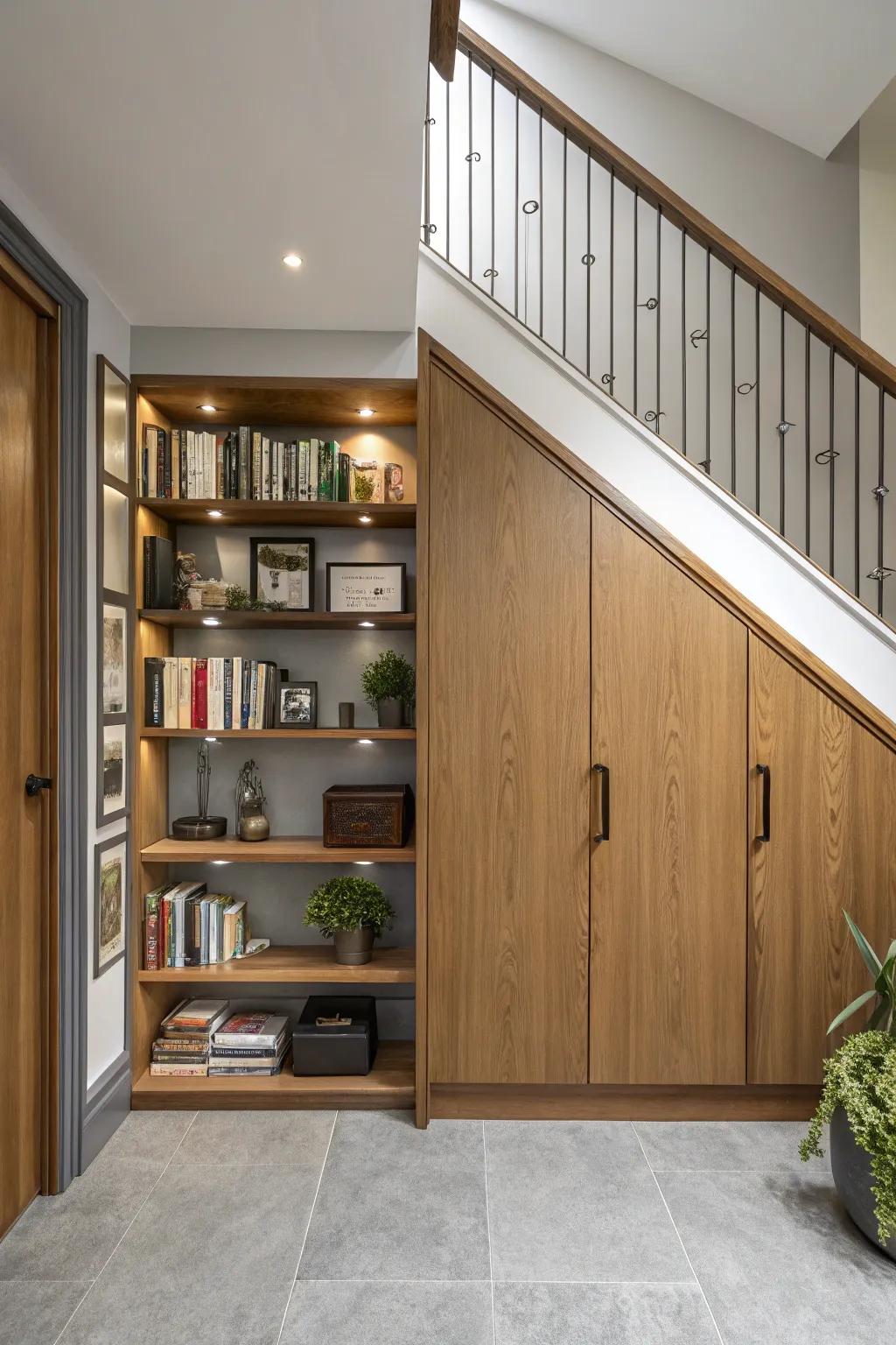 Optimize space usage with elegant storage solutions.