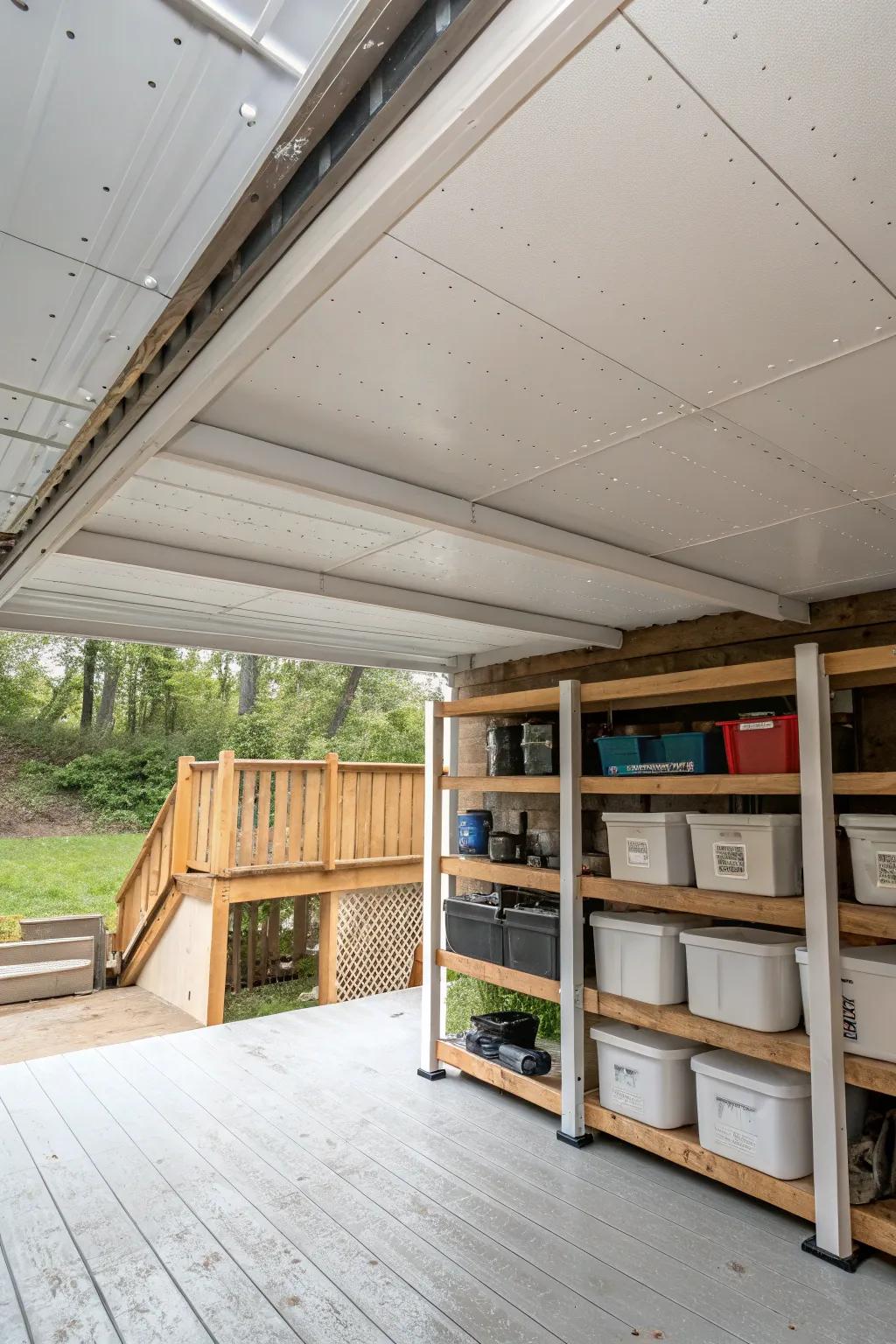 An all-weather roof guarantees that your stowed belongings remain dry and secure.
