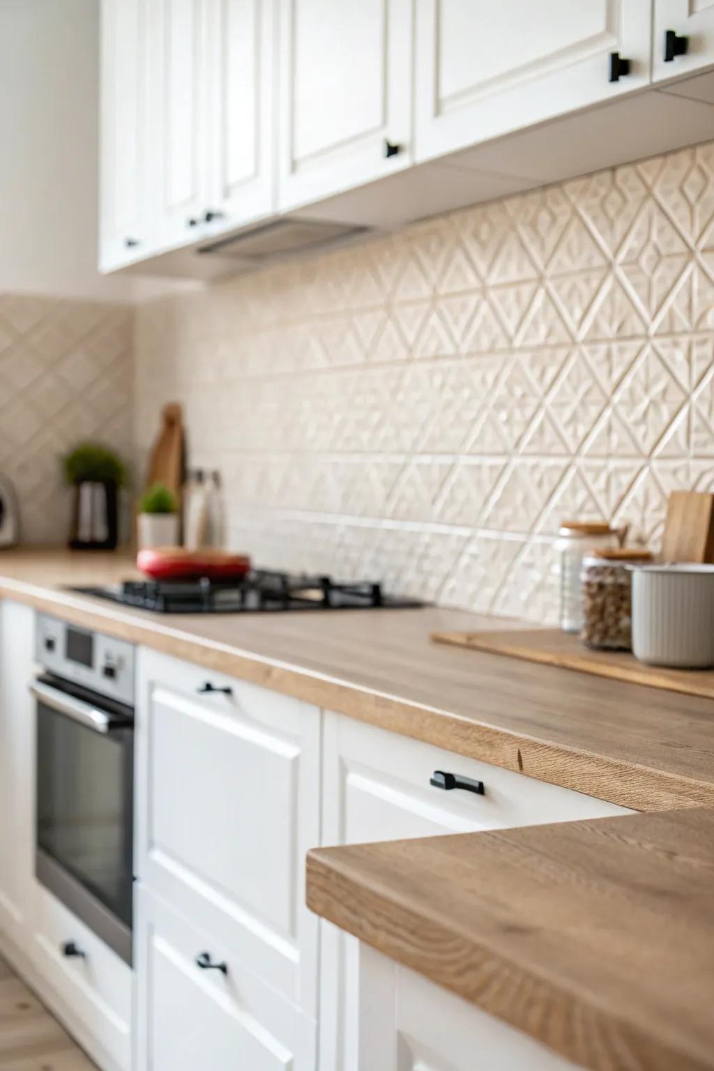 Achieve refined elegance using simple neutral coverings.