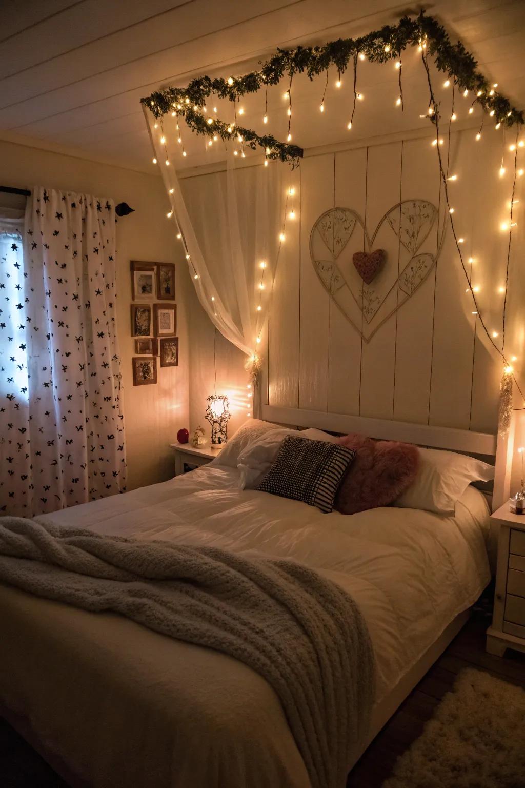 Change your room into a relaxing sanctuary for Valentine's Day.