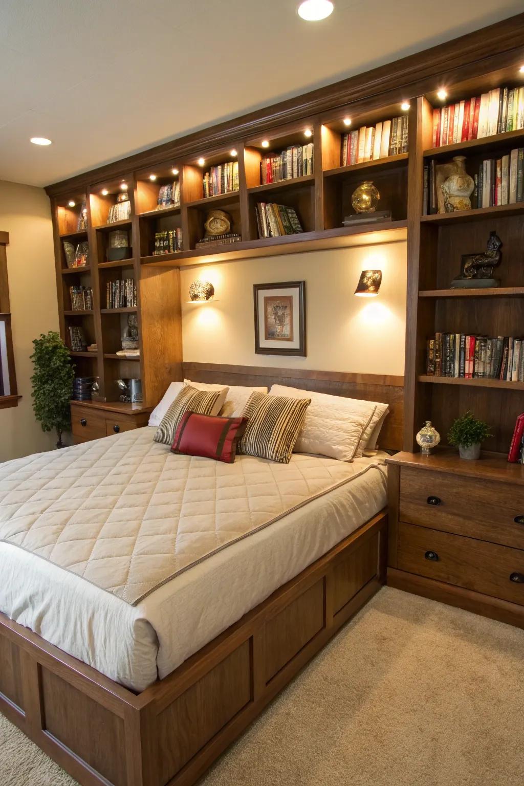 Integrated racks deliver an elegant and functional storage solution.