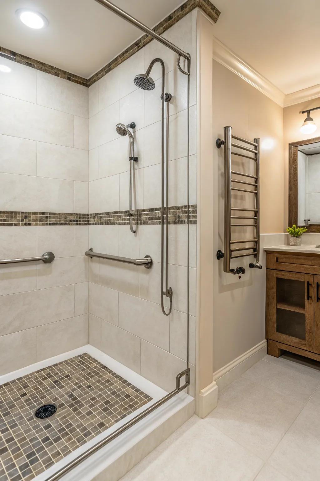 Support handles blending style and safety.