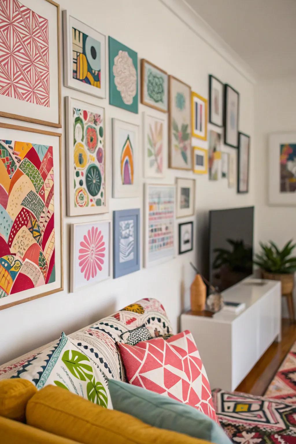 Eclectic arrangements bring vitality to your living space.