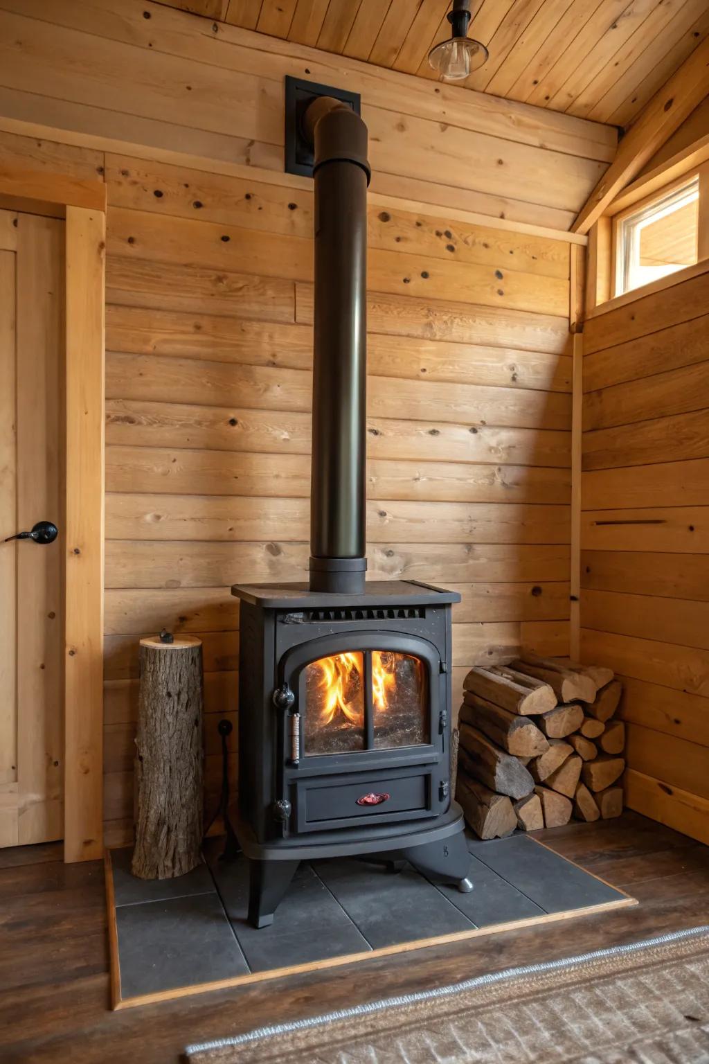 Wooden highlights introduce warmth and an inviting vibe to your appliance zone.