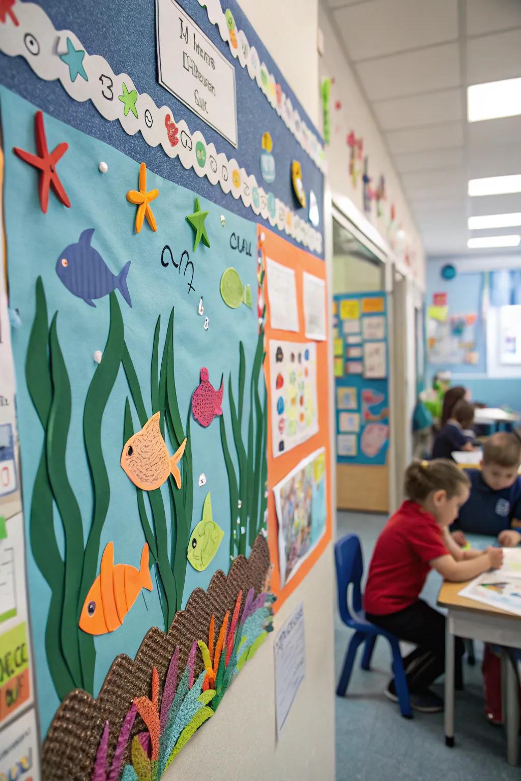 A deep-sea adventure on your bulletin board to spark students' imaginations.