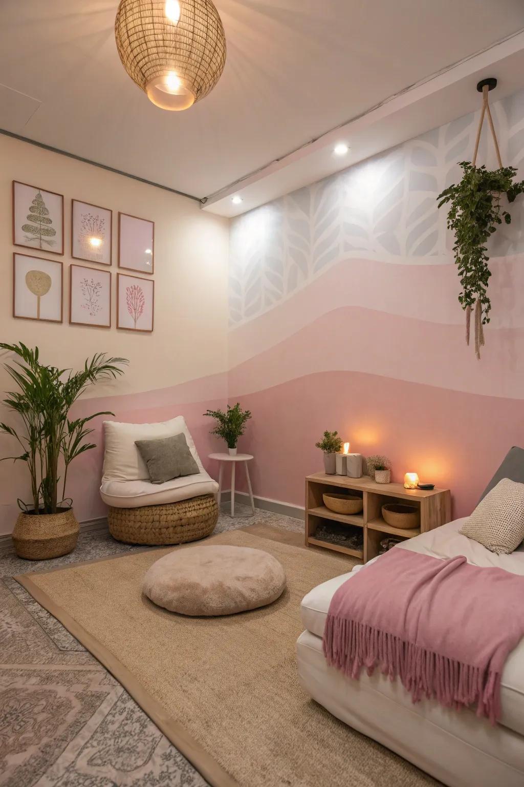 Painting your serenity: A calming selection of colors for your relaxation space.