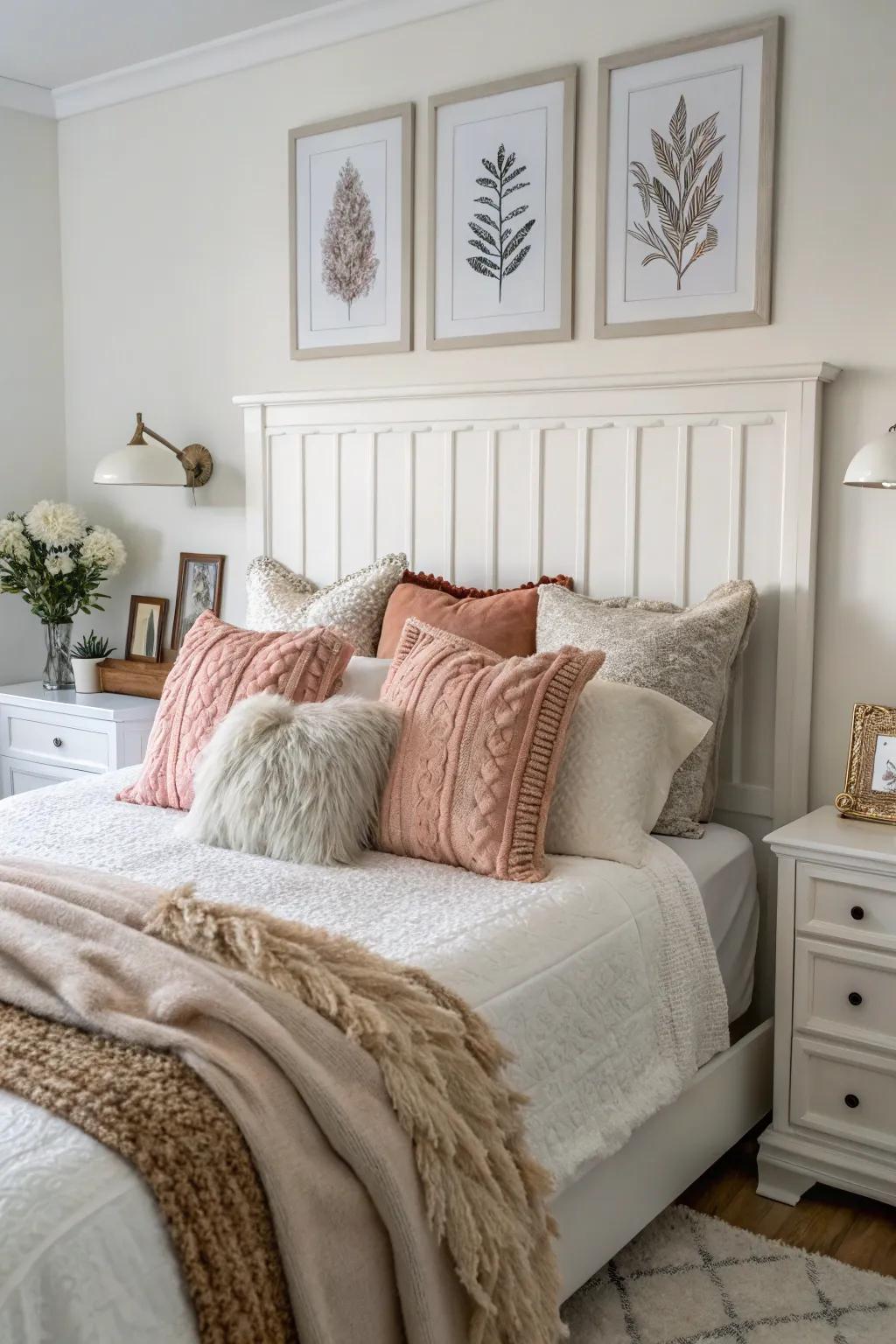 The careful layering of textures enhances the overall warmth and comfort.