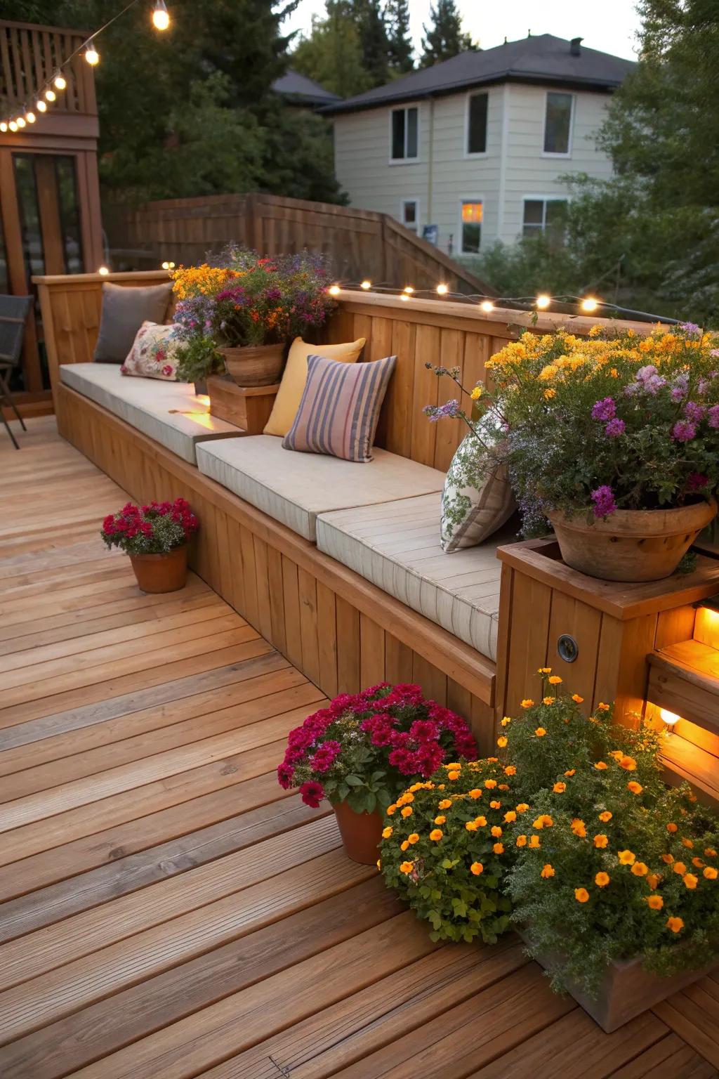 Integrated features render a deck not just useful but irresistibly welcoming.
