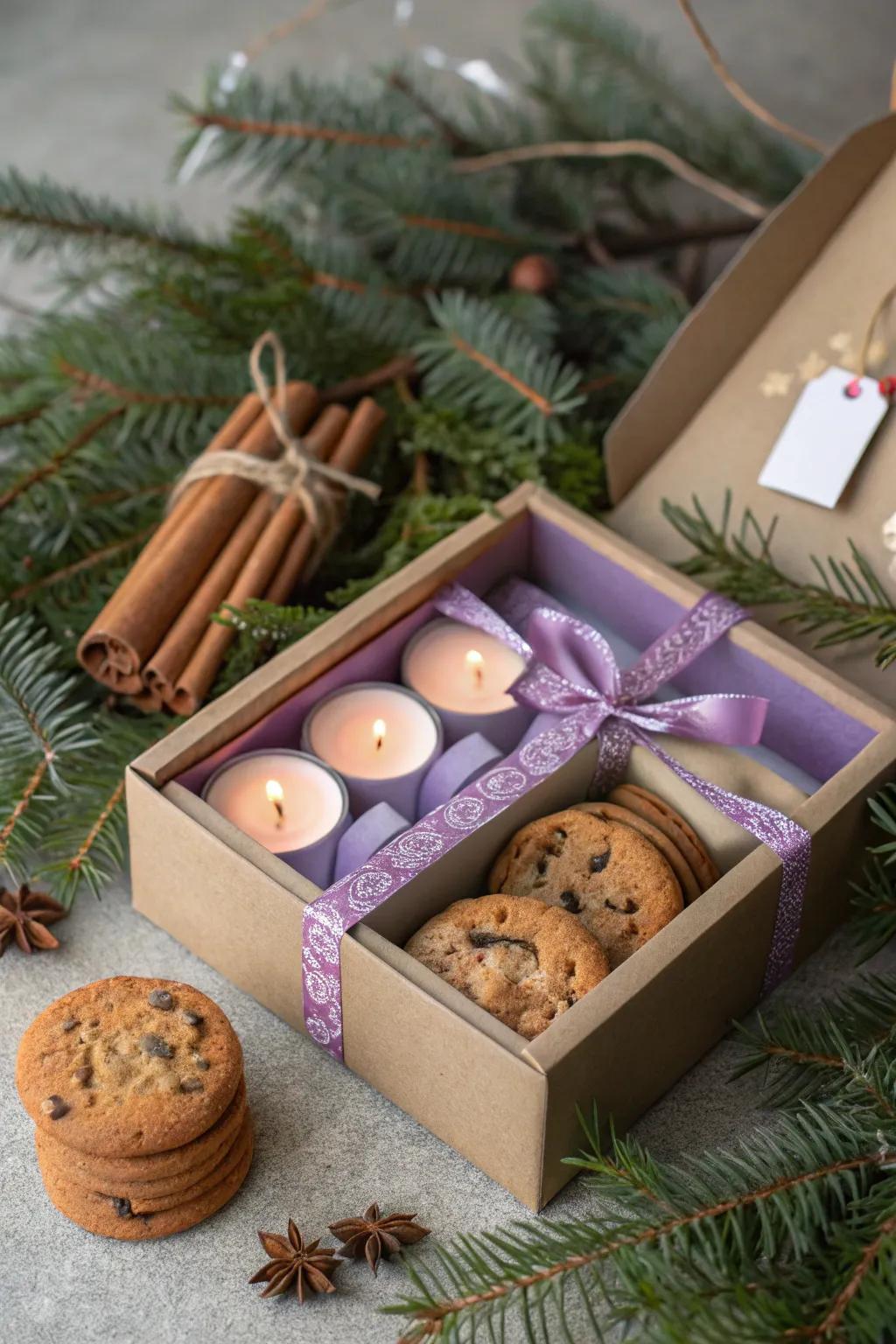 An enchanting Yule present set with a personal touch.