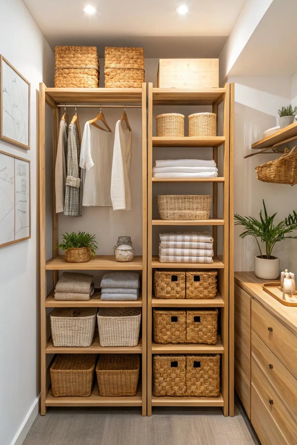Eco-friendly materials for sustainability and flair.