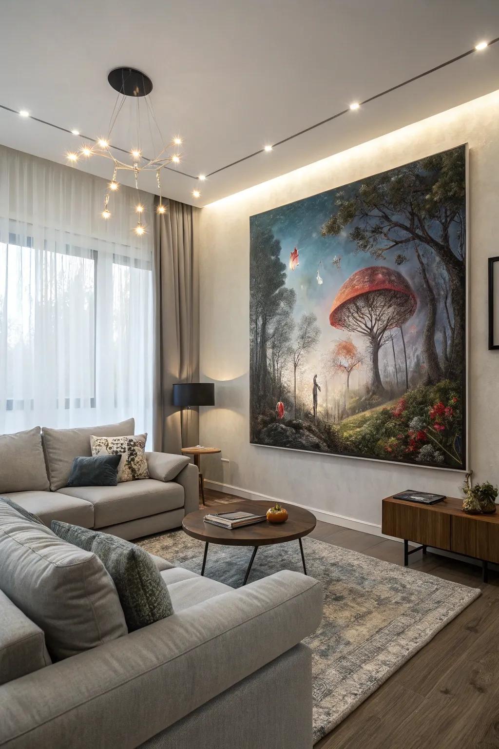 Surreal artworks spark curiosity and wonder.