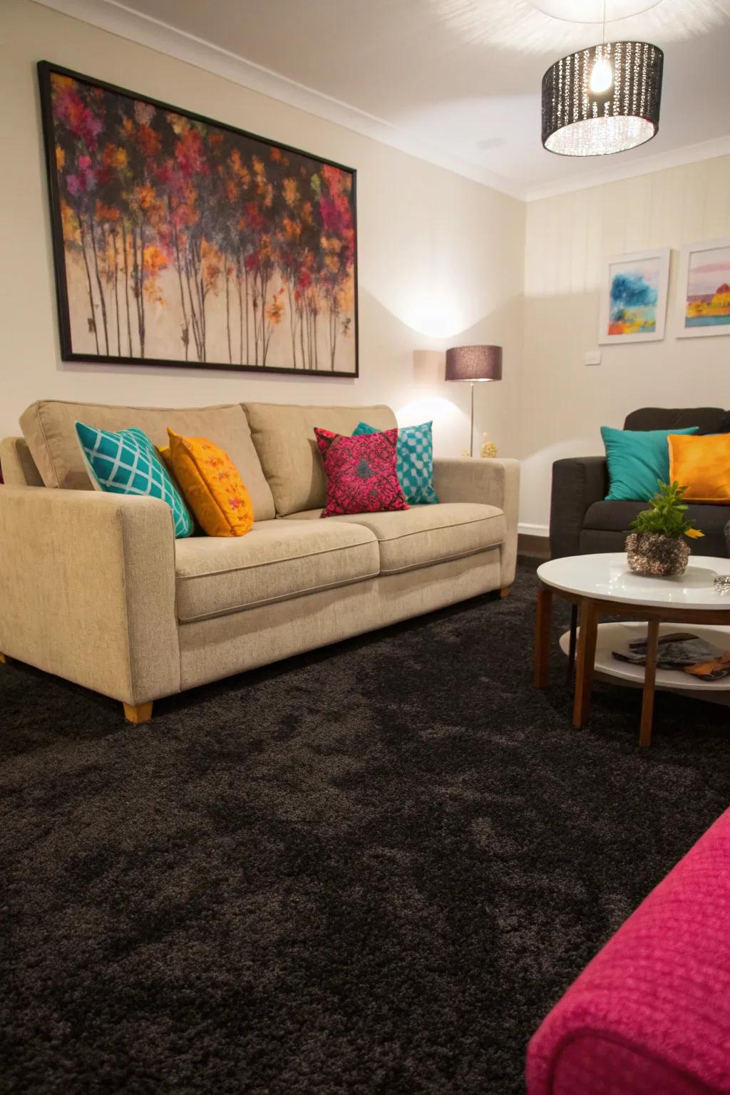 Pop the colors in the room