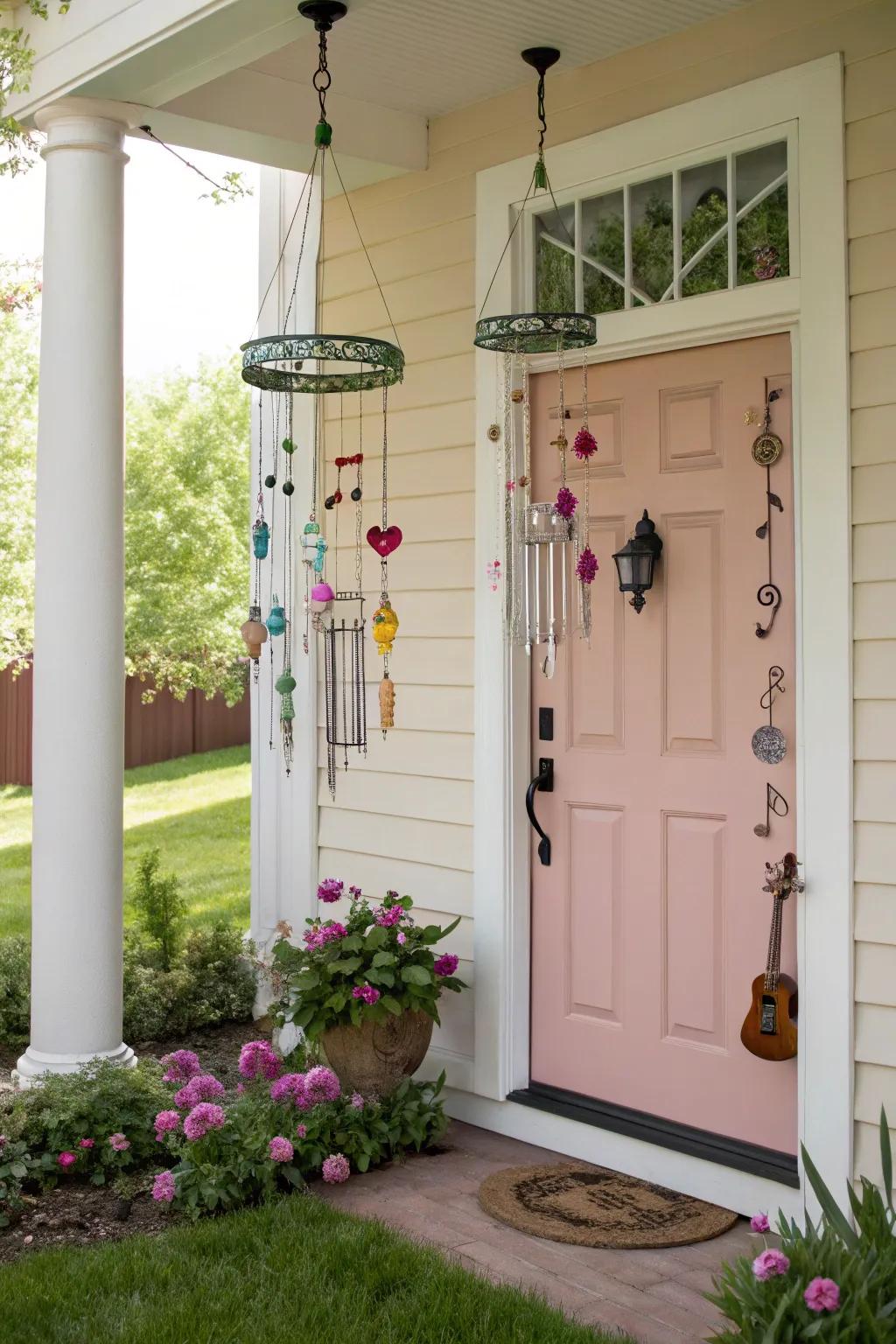 Enchant your entrance with quirky harmonic devices.