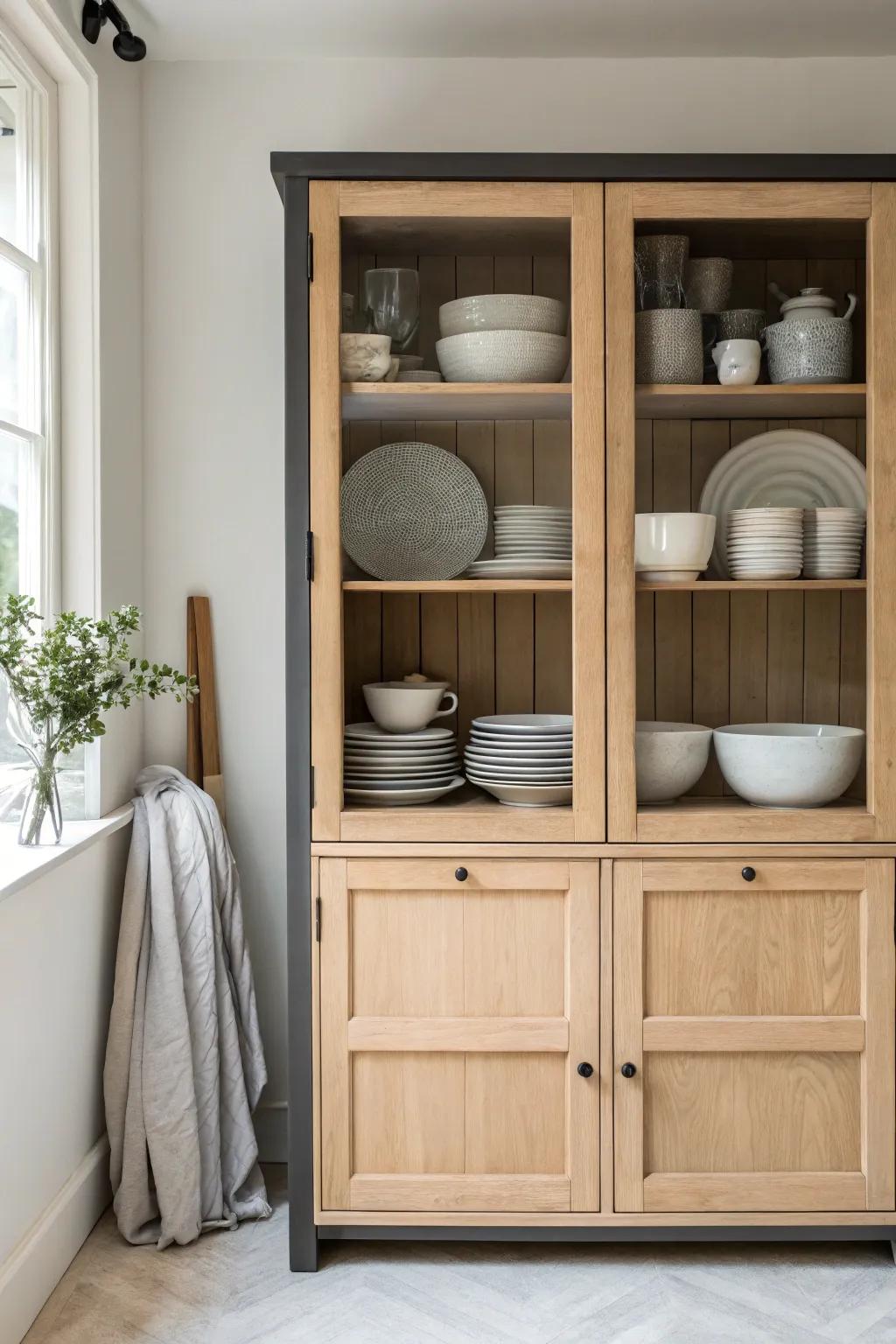 Increase depth and style with a dynamic two-tone design. 🎨 #ModernKitchen #DesignInspo