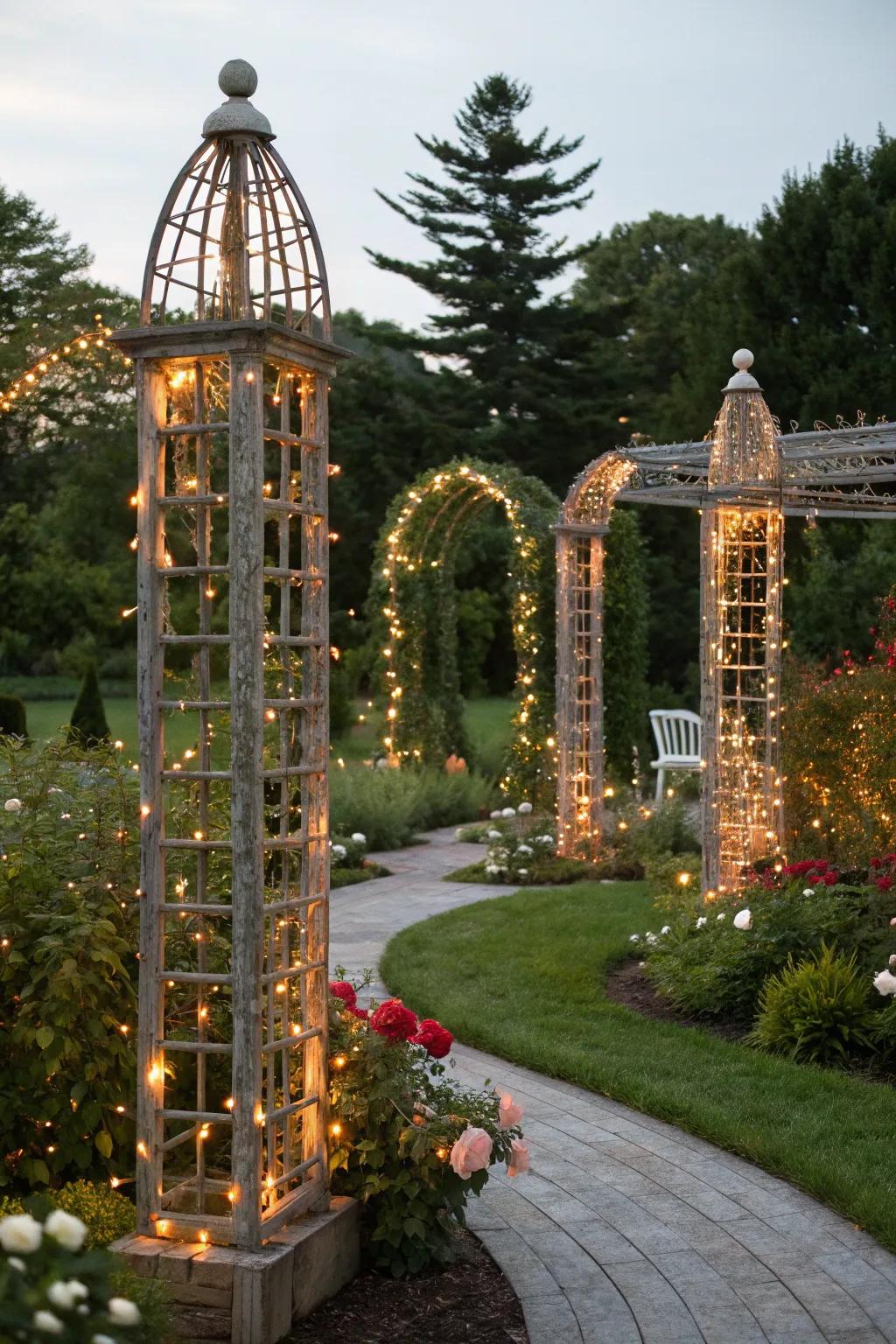 Ornamental additions add structure and charm to fall gardens.