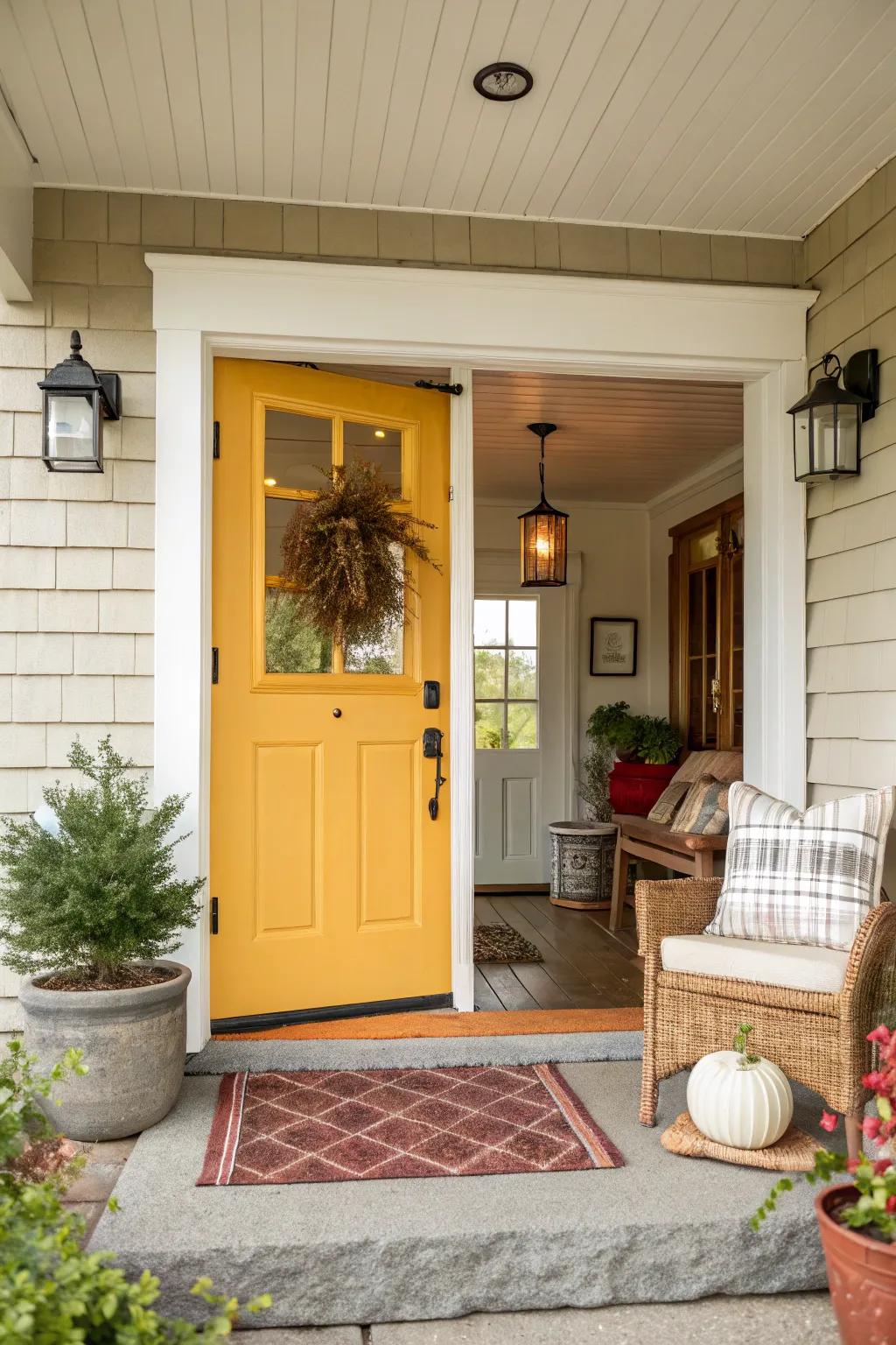 Unexpected colors add a playful twist.