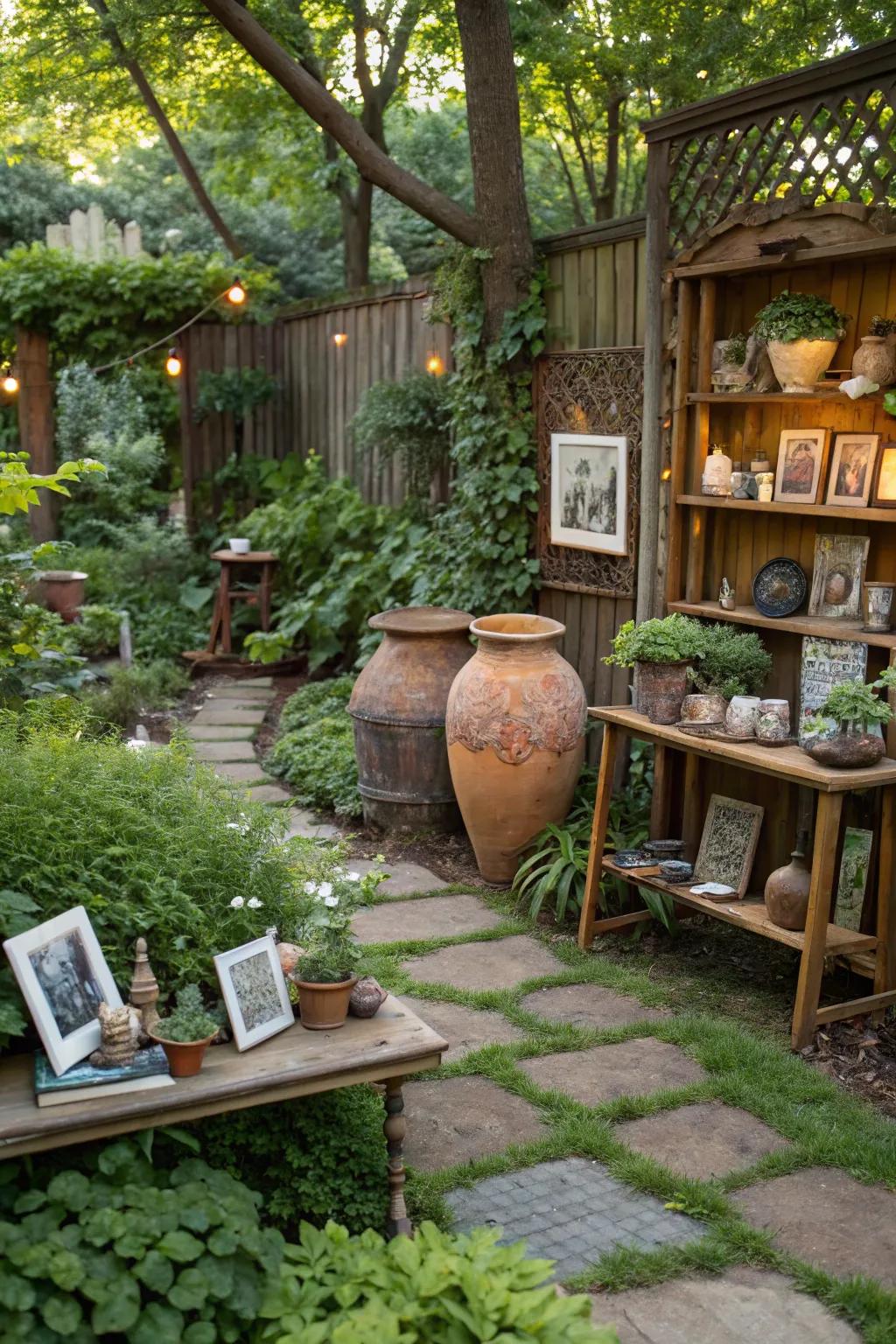 Personal touches make the garden uniquely yours.
