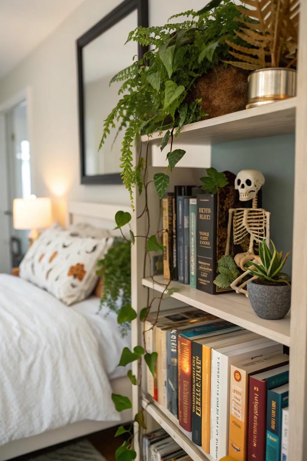 Mini bony figures offer a whimsical Halloween surprise.