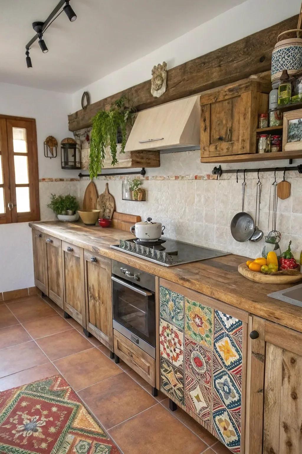 Used again material borders offer sustainability and style.