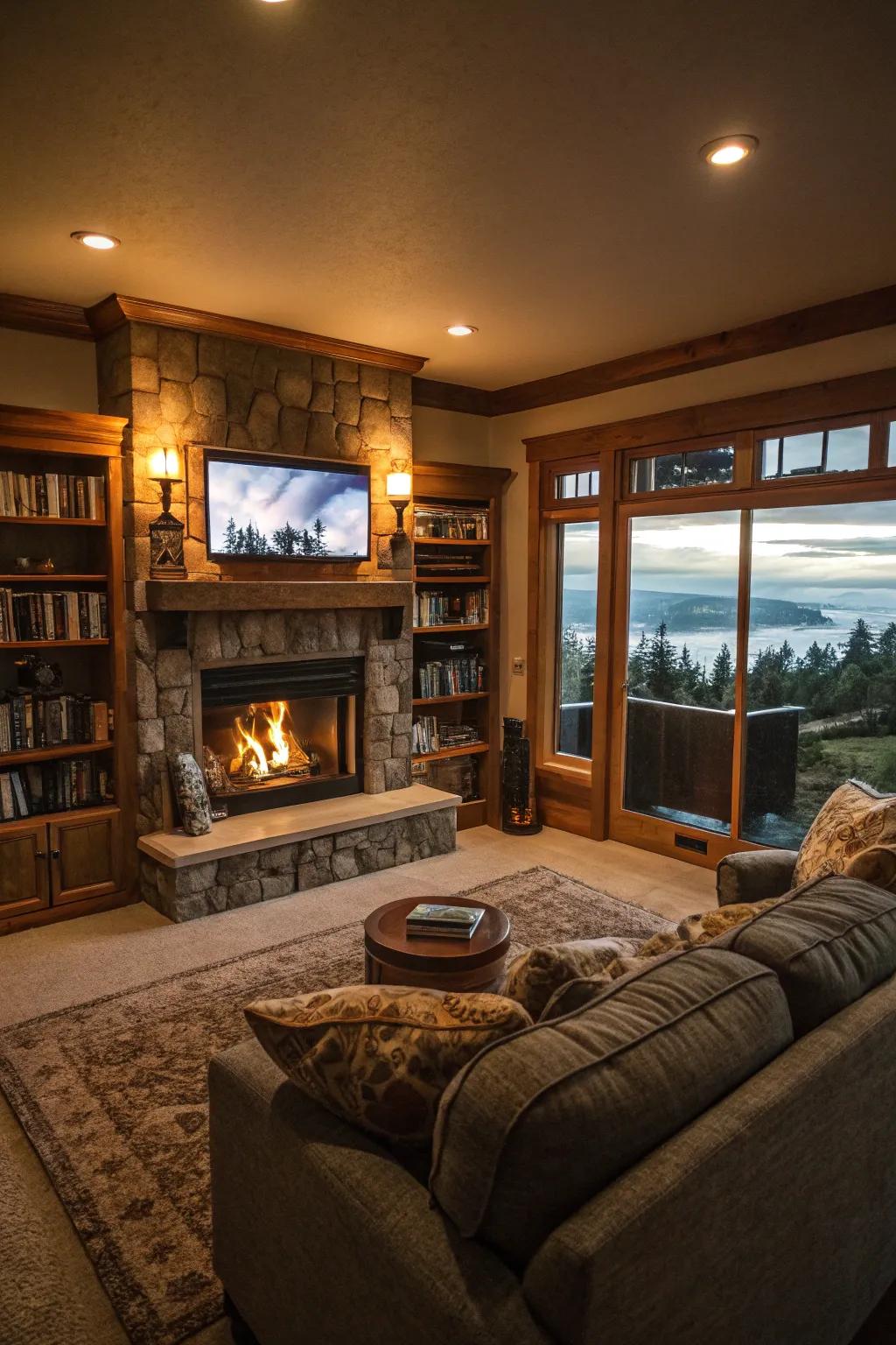 Develop a cinematic experience for movie nights at home.