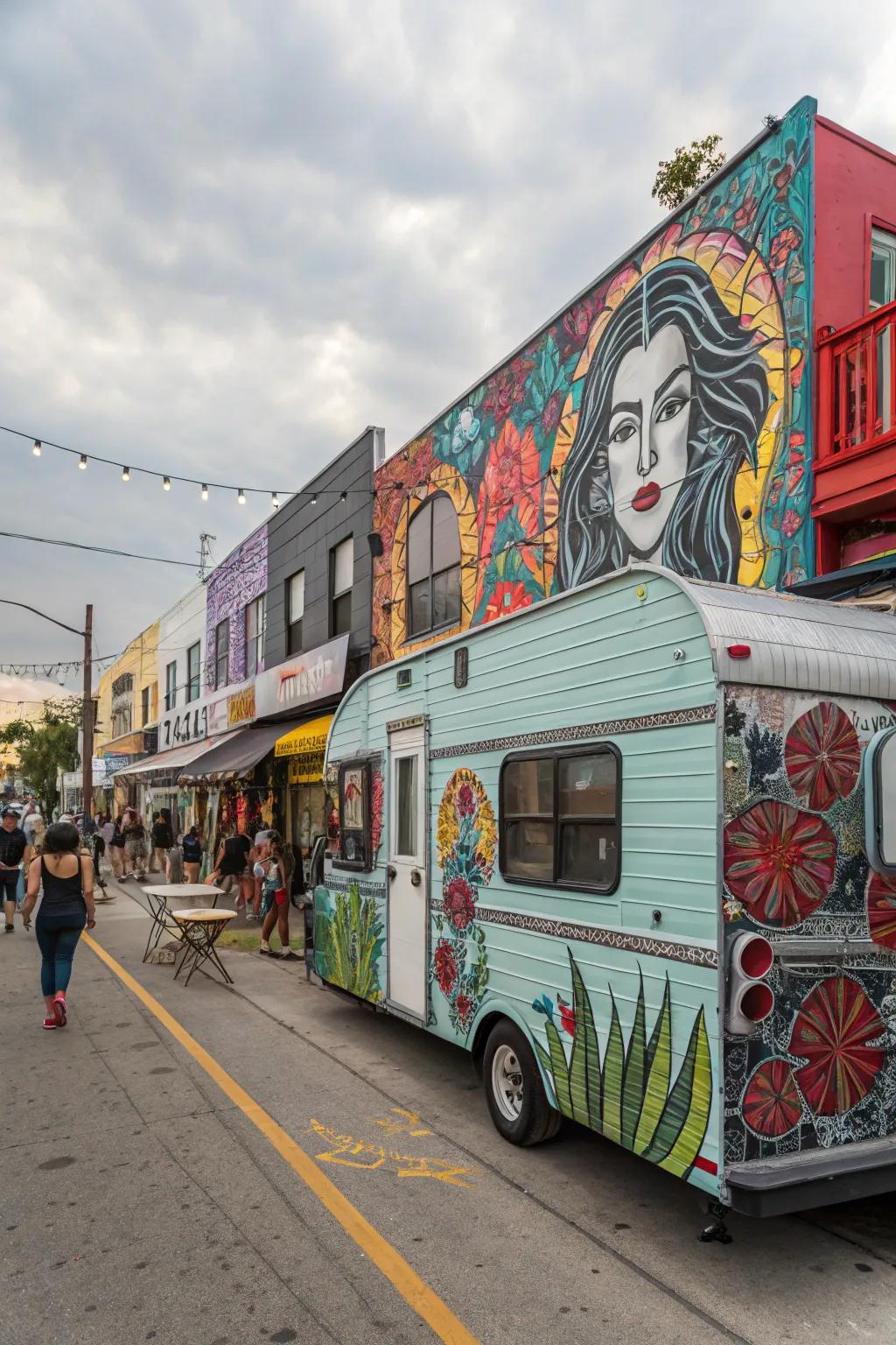 Express your personality using personalized artistic murals.