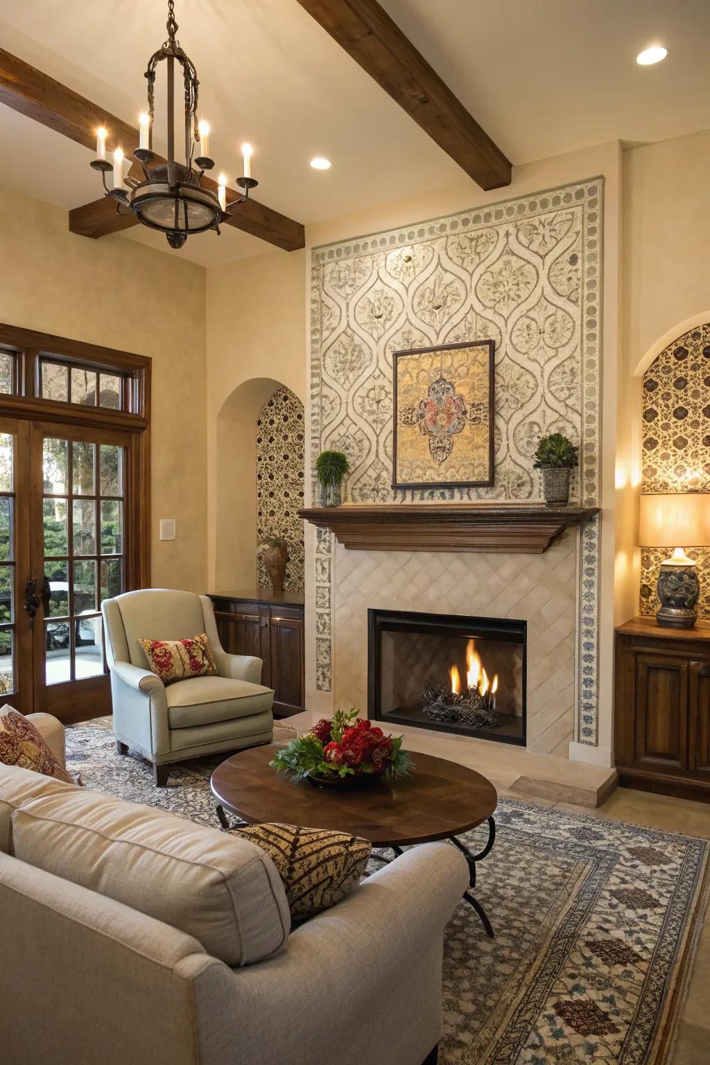 Artisan tiles introduce distinctive personality and charm.