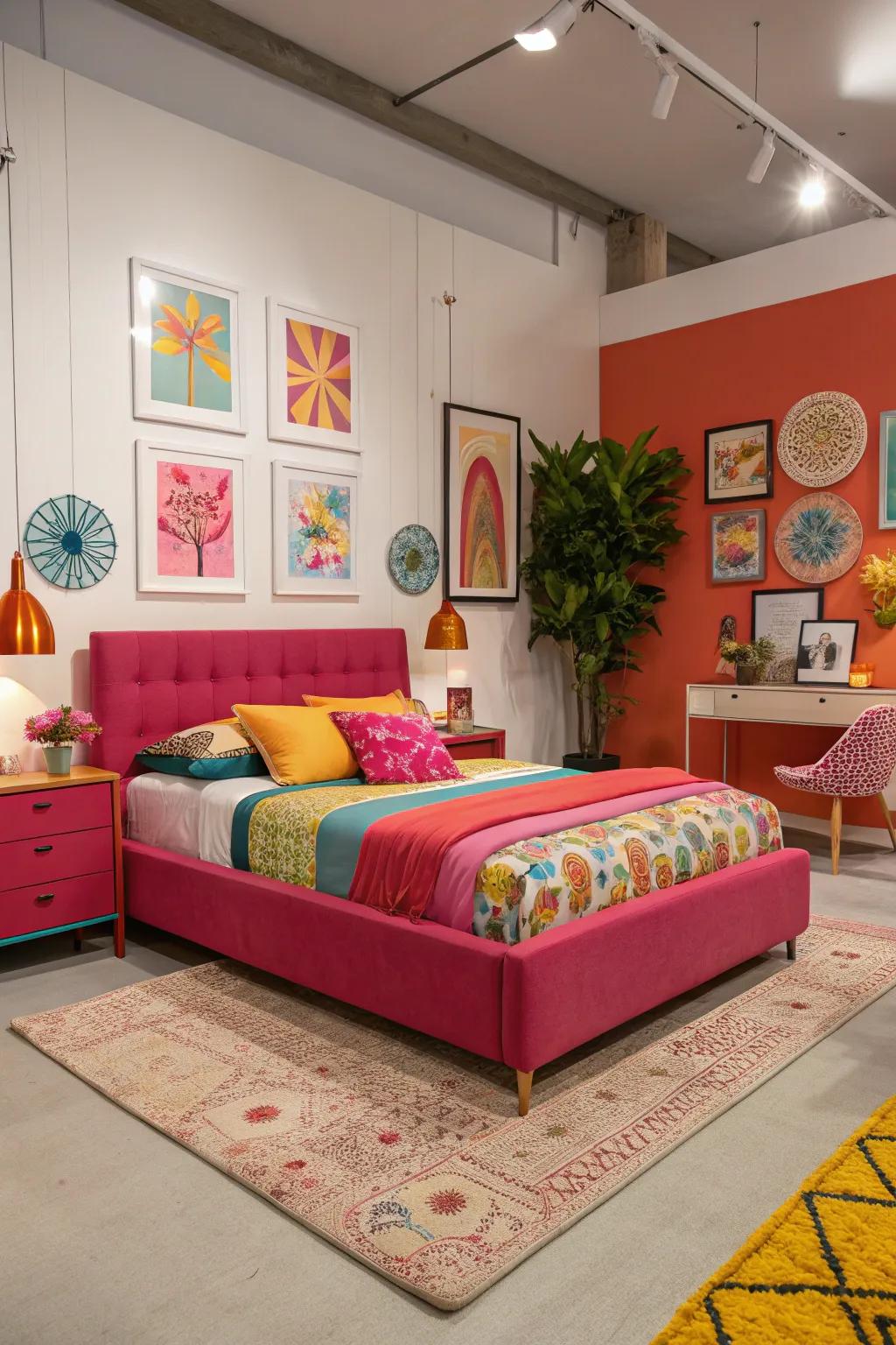 Bold colors make platform sleepers a standout feature.