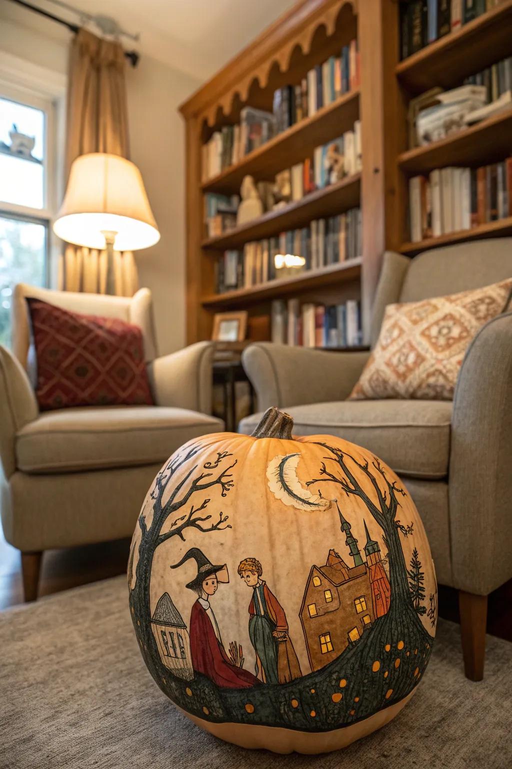 Bookish pumpkins transform your treasured stories into visual art.